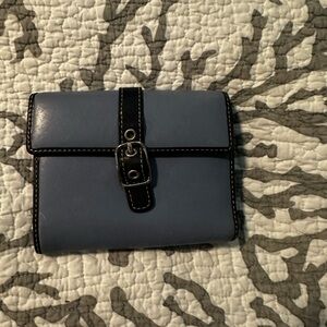 Coach Blue and Black Wallet